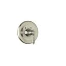 Thermostatic Non-Volume Control Valve Trim Only with Single Cross Handle in Satin Nickel