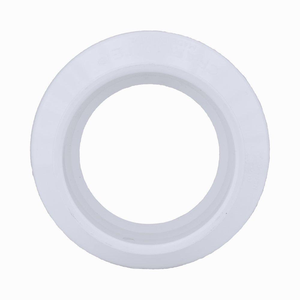 White Hub PVC DWV Increaser 