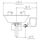 Speakman Polished Chrome Stainless Steel Wall Mount Eye Washer Bowl 