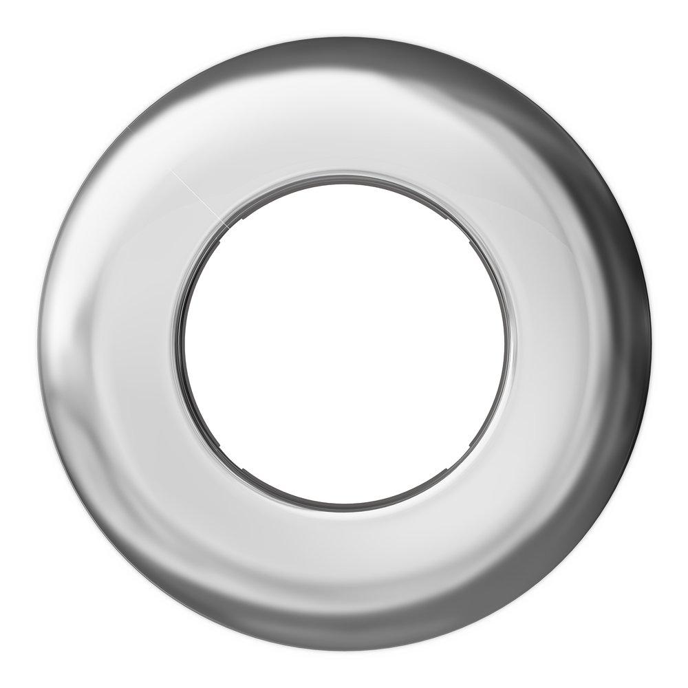 Jones Stephens Chrome Plated IPS Flexible Floor/Ceiling Plate Escutcheon 