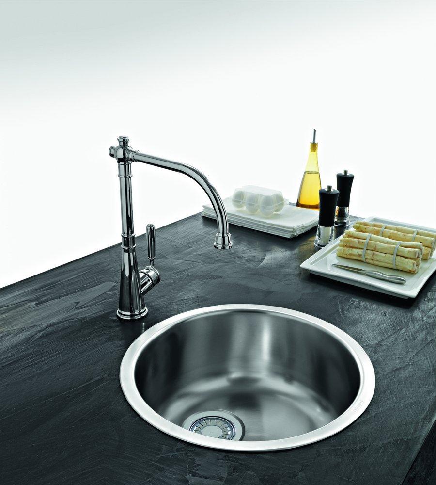Franke Stainless Steel 17-1/8 x 17-1/8 in. Drop-in and Undermount Stainless Steel Bar Sink 