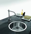 Franke Stainless Steel 17-1/8 x 17-1/8 in. Drop-in and Undermount Stainless Steel Bar Sink 