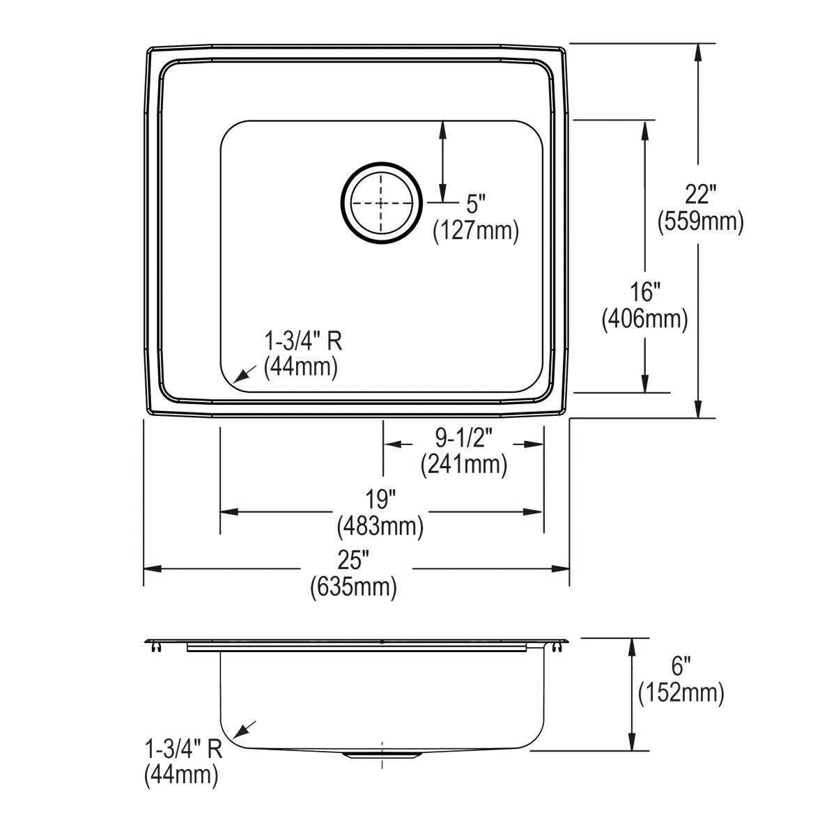 Elkay Stainless Steel ADA Recessed Drinking Fountain 