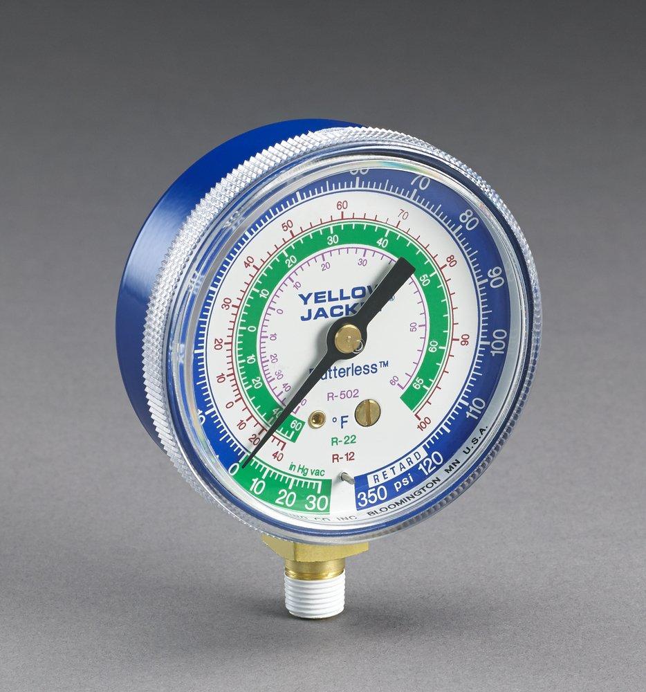 YELLOW JACKET&reg; Blue 2-1/2 in. Side Gauge 