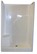 74 x 34 in. Fiberglass Reinforced Shower Unit with Right Seat in White