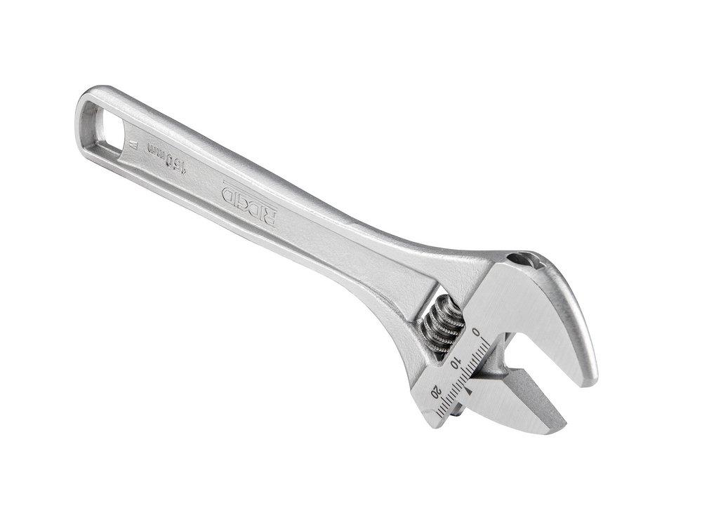 RIDGID Chrome Plated 15 in Adjustable Wrench 