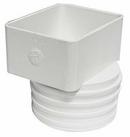 4 x 6 x 6 in. Corrugated x Flush Solvent Weld PVC Downspout Adapter