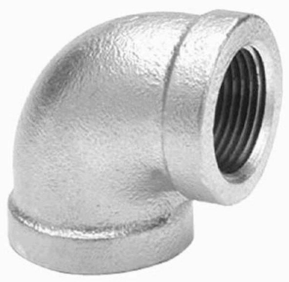 Gomito Strada 90° In Ferro Malleabile Zincato 3/8 NPT – Maschio-Femmina