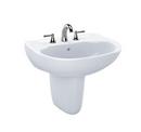 22-7/8 in. Wall Mount Oval Vitreous China Bathroom Sink in Cotton