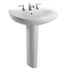 26 in. Wall Mount Oval Vitreous China Bathroom Sink in Cotton