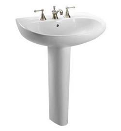 26 in. Wall Mount Oval Vitreous China Bathroom Sink in Cotton