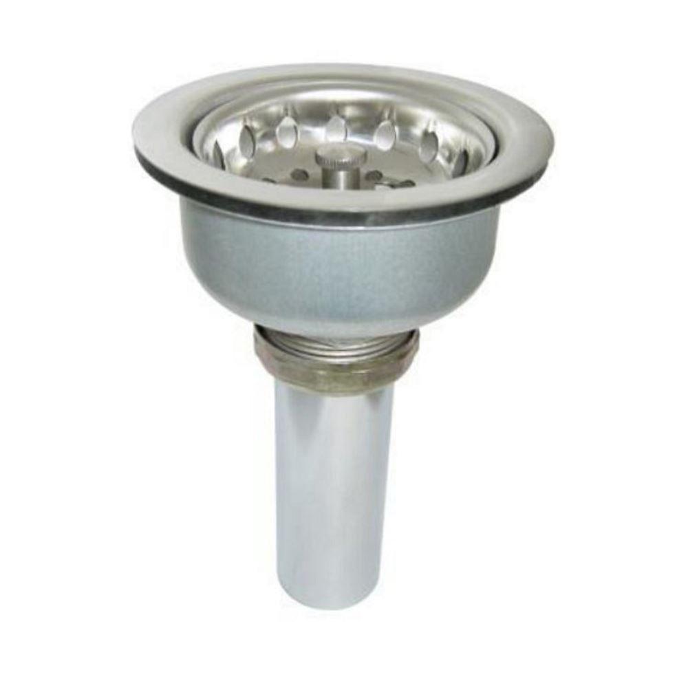 Just Manufacturing Chrome Plated Brass Sink Basket Strainer 