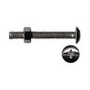 1 in. Round Head Stove Bolt with Nut