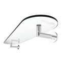 24 in. Shelf with Towel Bar in Polished Chrome