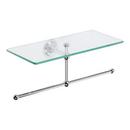 Ginger Polished Chrome 12 in. Shelf with Towel Bar 