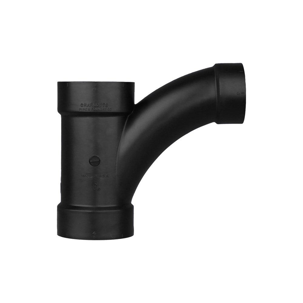Black ABS DWV Combination Wye 