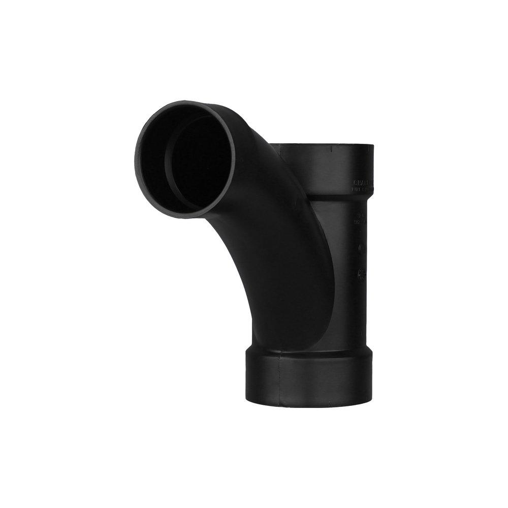 Black ABS DWV Combination Wye 