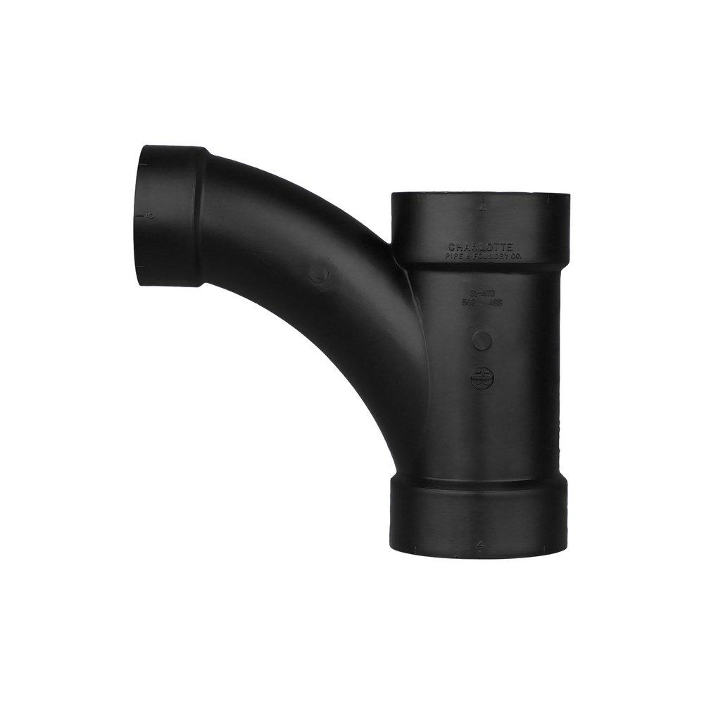 Black ABS DWV Combination Wye 