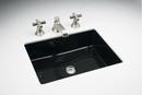 19-3/4 in. Undermount Rectangular Vitreous China Bathroom Sink in Black Black™