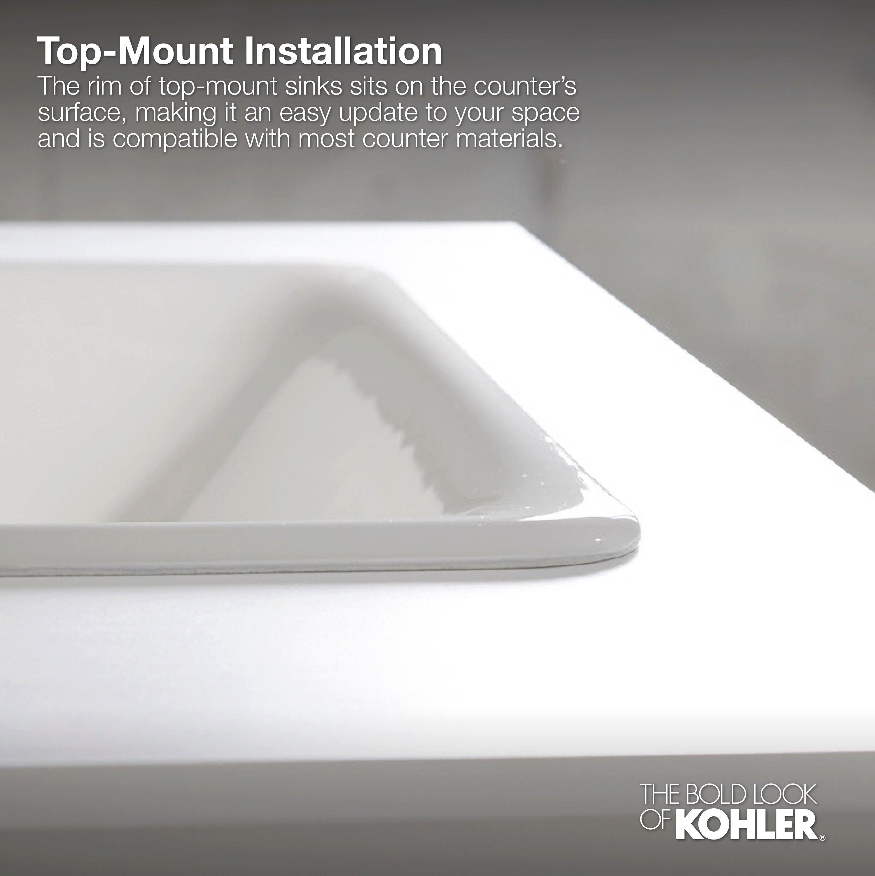KOHLER White Undermount Basin 