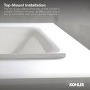 KOHLER White Undermount Basin 