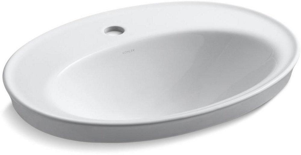 KOHLER White Drop-in Basin 