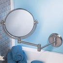 Expandable Wall Mount Mirror in Satin Nickel