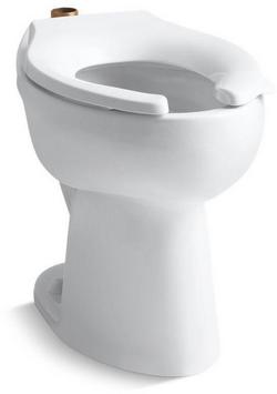 Elongated Toilet Bowl in White