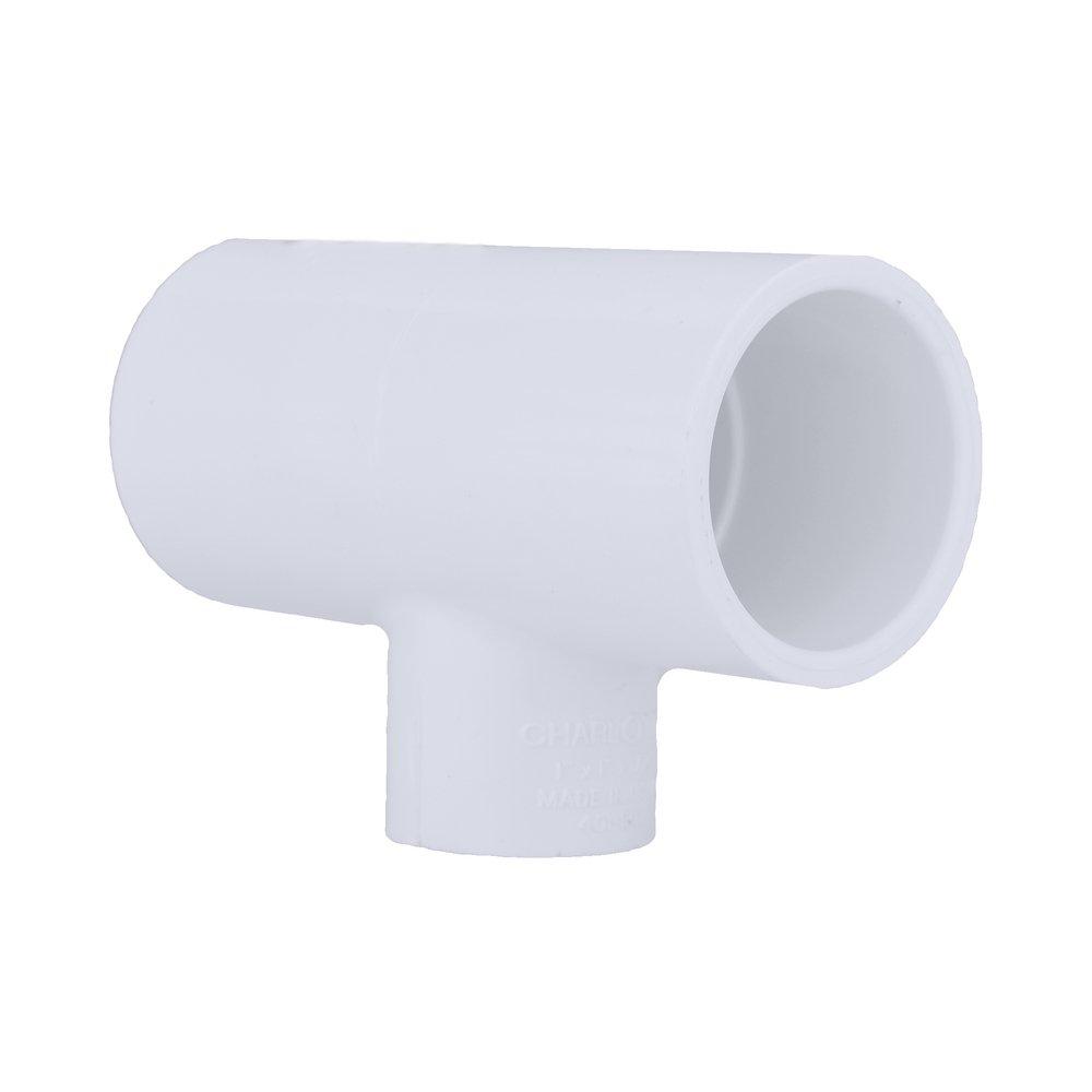 White PVC Schedule 40 Tee 