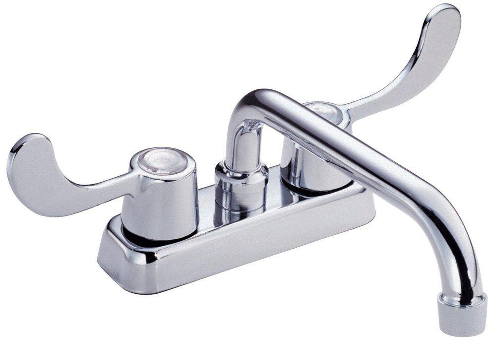 Gerber Plumbing Polished Chrome Two Wristblade Handle Laundry Faucet 