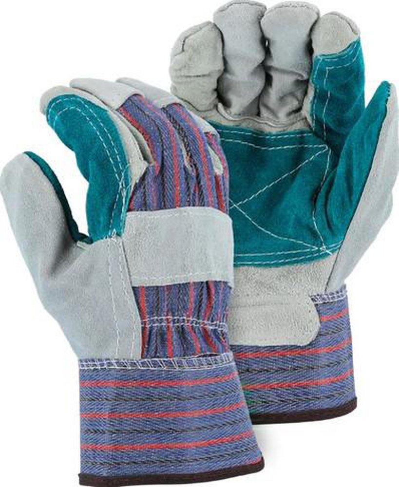 Majestic Glove Grey Double Palm Work Glove 