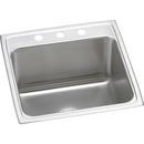 Elkay Lustrous Satin 22 x 22 in. Stainless Steel Single Bowl Drop-in Kitchen Sink in Lustrous Satin