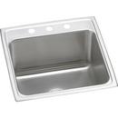 Elkay Lustrous Satin 22 x 22 in. Stainless Steel Single Bowl Drop-in Kitchen Sink in Lustrous Satin 