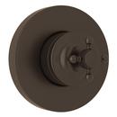 ROHL&reg; Tuscan Brass Volume Control Valve Trim with Single Cross Handle 