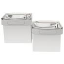 Elkay Stainless Steel 8 gal. Bi- Level ADA Easy- Touch Pushbars and Sensor Activated Water Cooler 