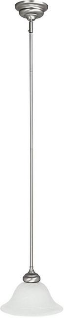 Capital Lighting Matte Nickel 47 in. 100 W 1-Light Medium Pendant 