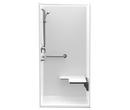 Aquatic White 38-1/4 x 38 x 77-1/8 in. Alcove Shower Unit 