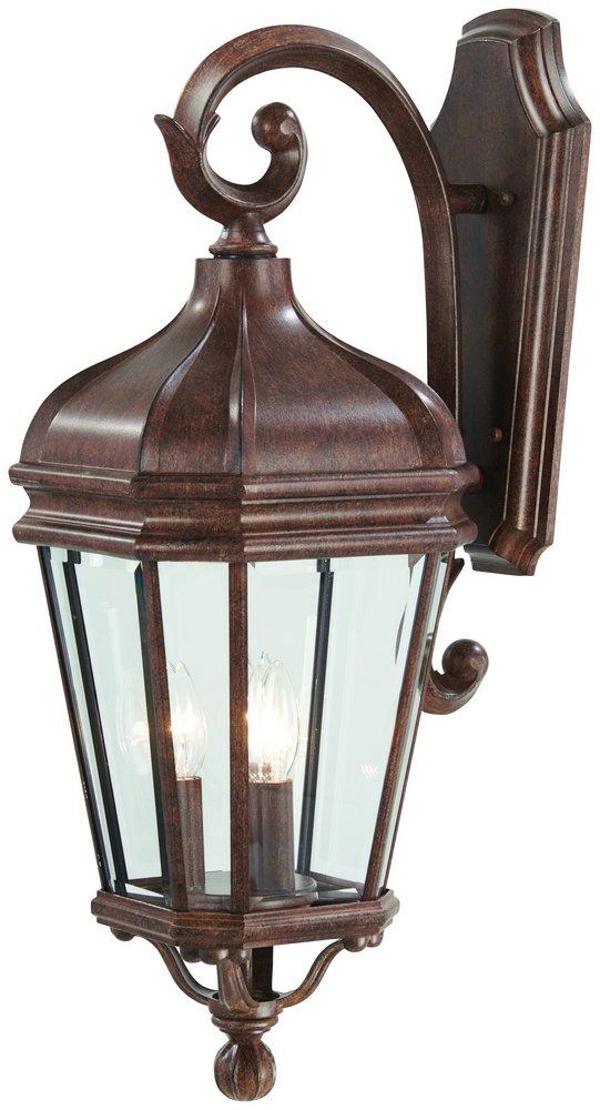 Minka Vintage Rust&trade; 10 in. 60 W 3-Light Candelabra Lantern 