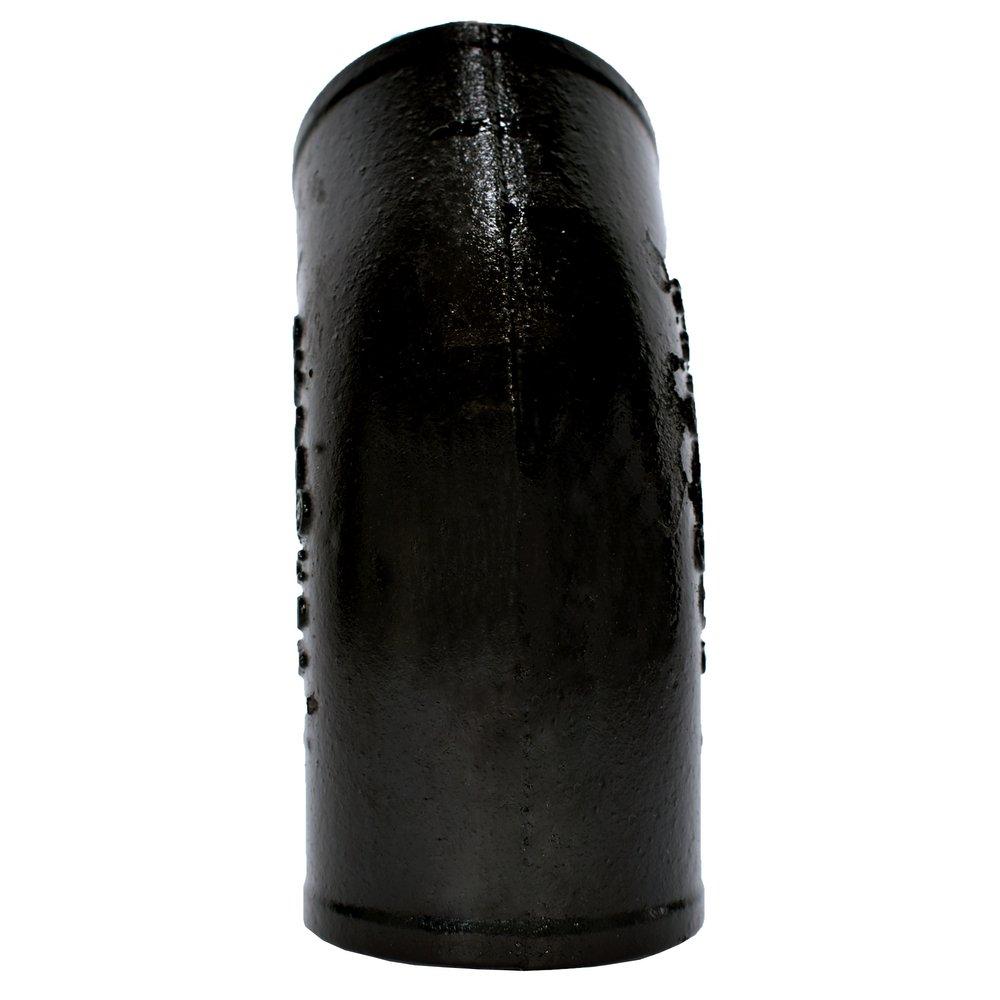Black No Hub 45 Degree Cast Iron 1/8 Bend 