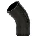 Black No Hub 45 Degree Cast Iron 1/8 Bend 