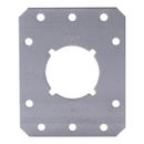 HoldRite&trade; Silver 2-3/4 x 3-3/8 x 7 in. 25 lb. Steel Single Hole Bracket 