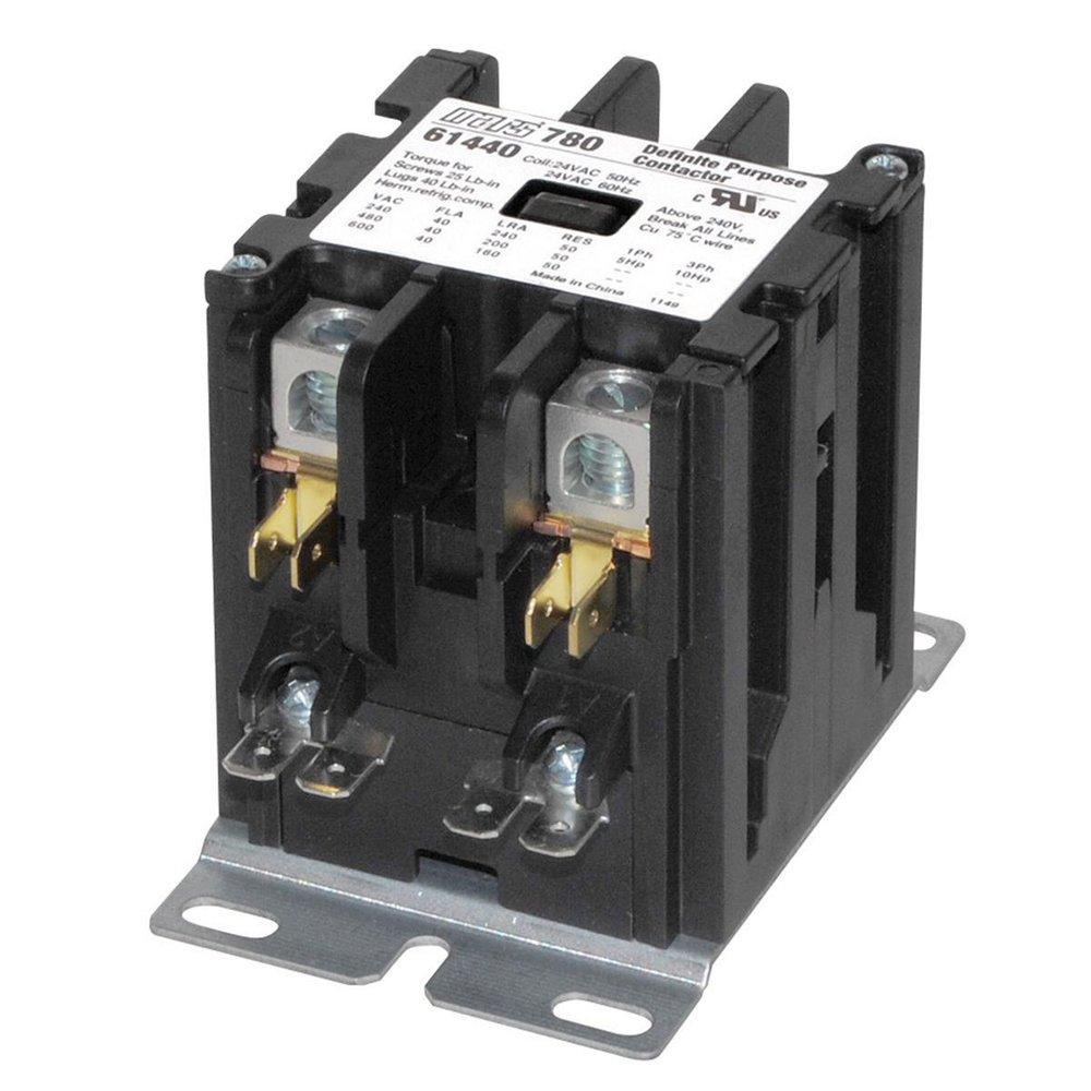 MARS 4-1/2 in. 24 V 2-Phase Furnace Contactor 