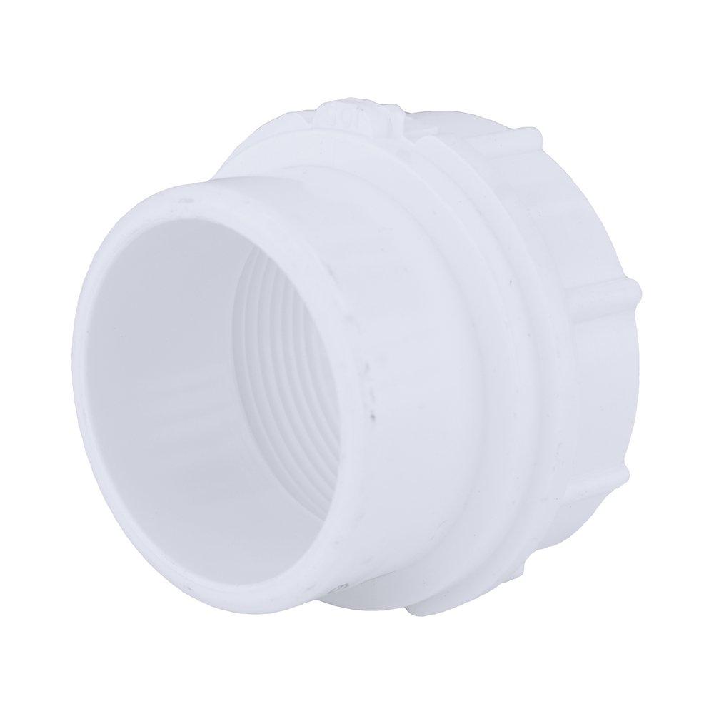 White PVC DWV Fitting Cleanout (Without Plug) 