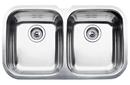 30-5/8 x 18-1/8 in. No Hole Stainless Steel Double Bowl Undermount Kitchen Sink in Satin Polished