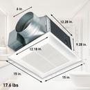Panasonic White Ceiling Mount Large Volume Spot Ventilation Fan in White - 3 Sones 