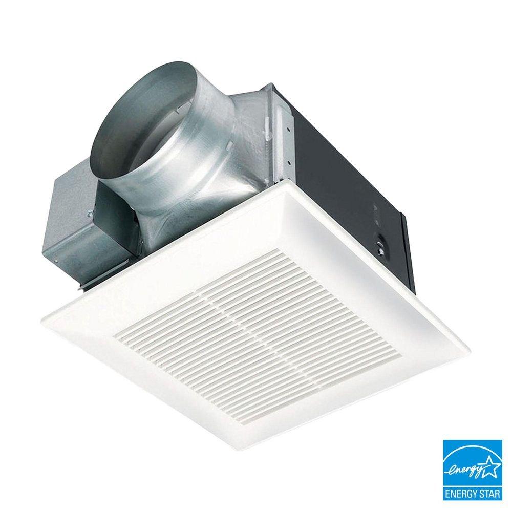 Panasonic White Ceiling Mount Large Volume Spot Ventilation Fan in White - 3 Sones 