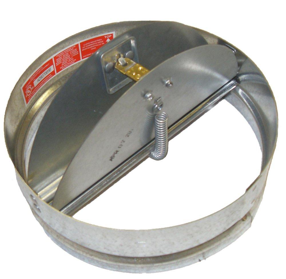 Lloyd Industries Round Ceiling Radiator Damper 