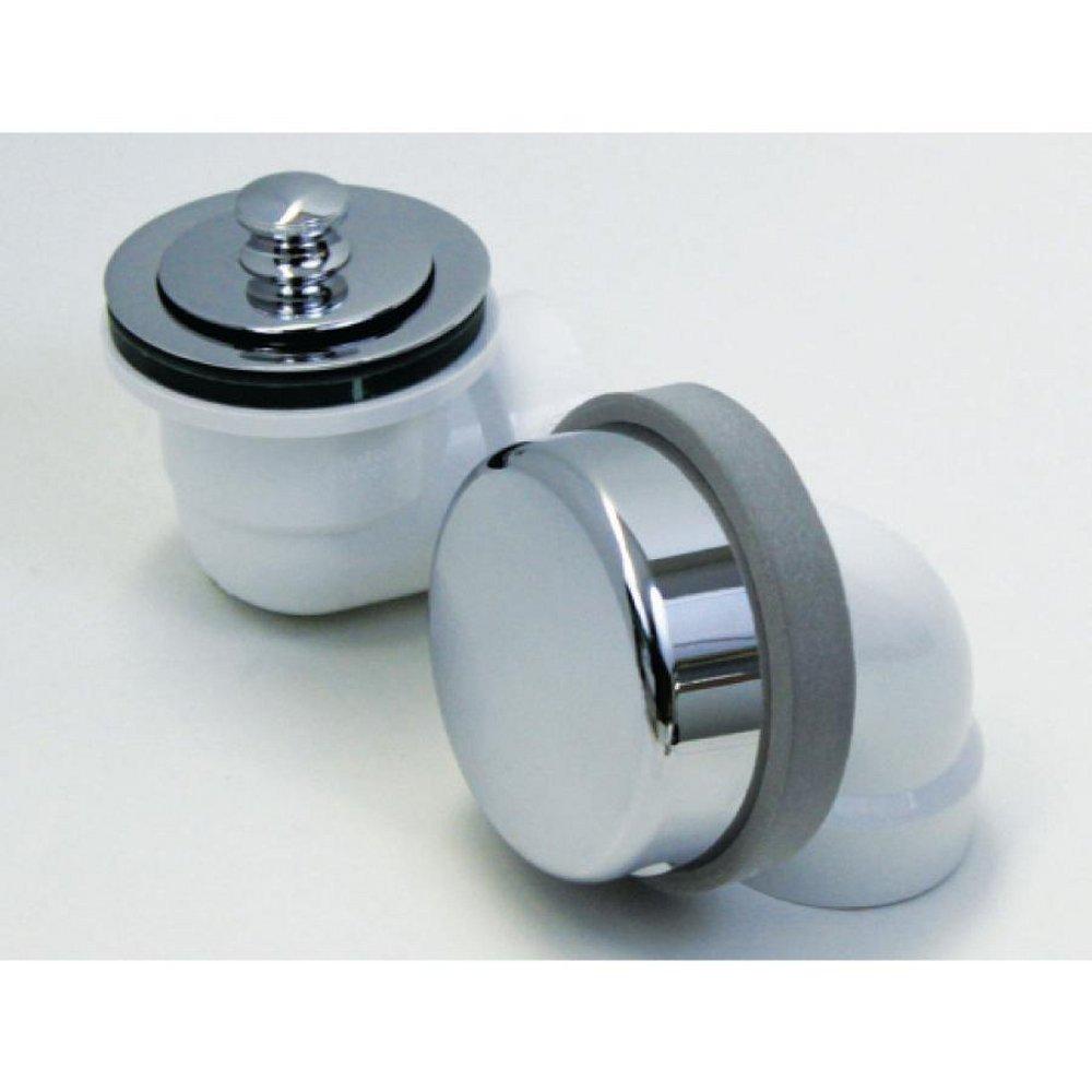 Watco Polished Chrome Plastic Push-Pull Drain 