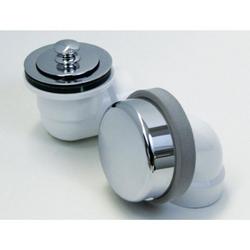 Plastic Push-Pull Drain in Polished Chrome