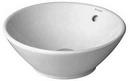 16-5/8 x 16-5/8 in. Round Wall Mount Bathroom Sink in White
